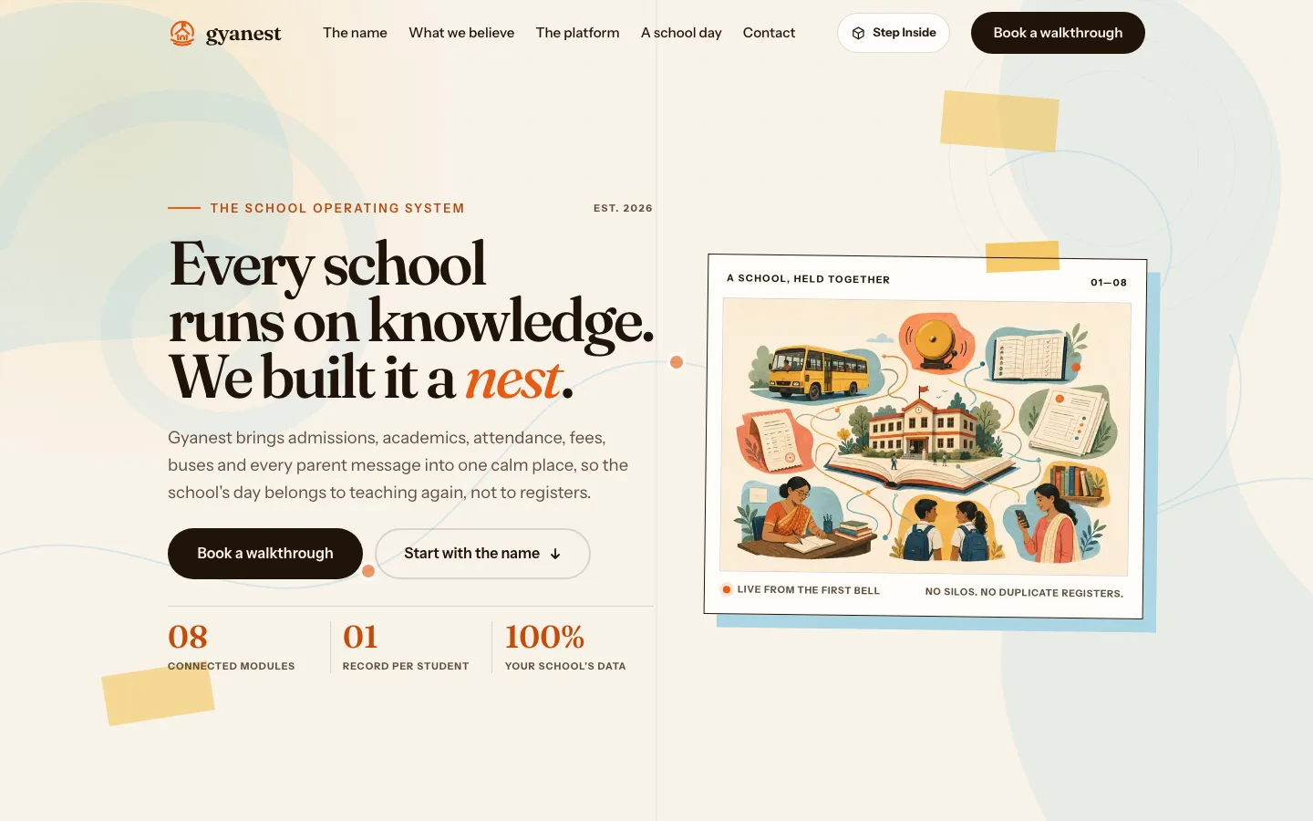 Gyanest website homepage (gyanest.com)